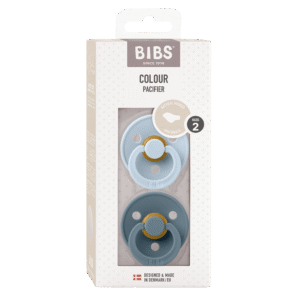 Chupetes BIBS Mamón Anatómicos Azul y Petróleo Talla 2 Set x2 Látex | BIBS Guatemala - Niko & Nini
