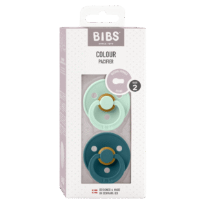 Chupetes BIBS Menta Nórdica y Verde Talla 2 Látex Set de 2 | BIBS Guatemala - Niko & Nini