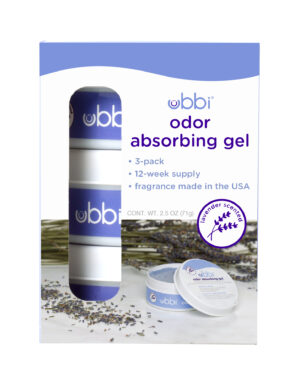 Gel absorbente de olores Ubbi Control de olores para basureros de pañales