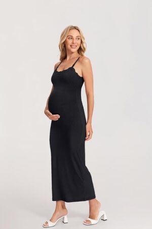 vestido maternidad lactancia negro embarazo
