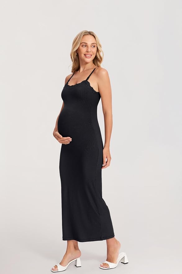 vestido maternidad lactancia negro embarazo