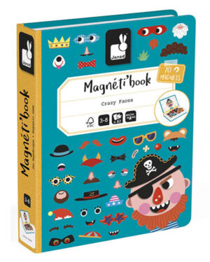 Magneti’Book Crazy Faces Chicos Juego Magnético Creativo | Janod