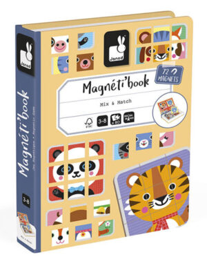 Magneti’Book Mix & Match Libro Magnético 72 Piezas Educativo | Janod