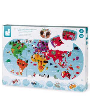 Mapa del Mundo para el Baño Juguete Educativo Interactivo | Janod