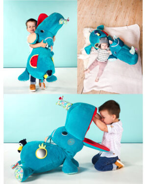 Peluche Gigante Sensorial Marius con Bolsillo Secreto | Lilliputiens