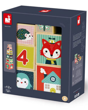 Pirámide de 6 Cubos Baby Forest de Madera Educativa | Janod