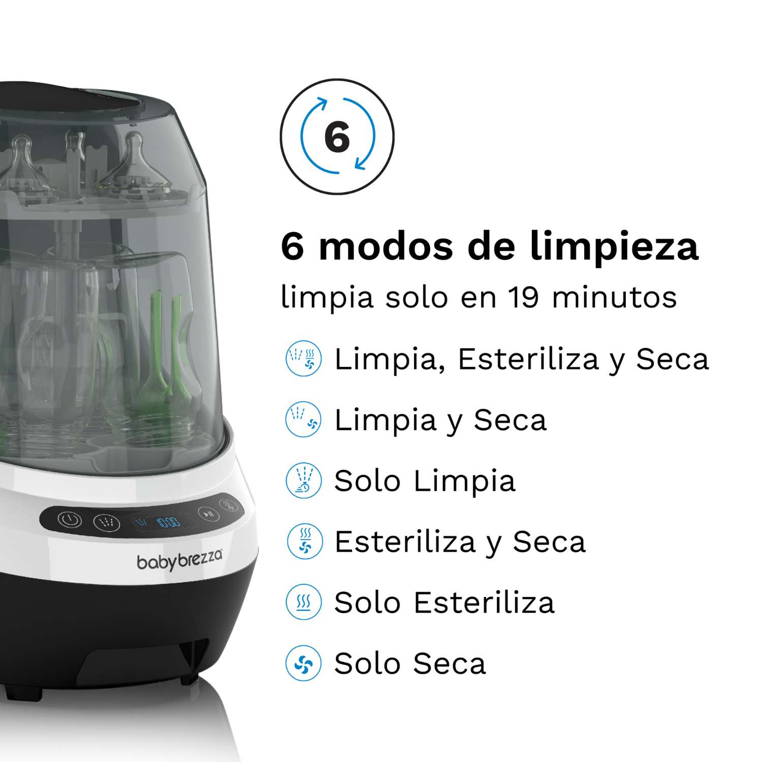 Lavadora, Esterilizador y Secador de Biberones Baby Brezza - Imagen 4