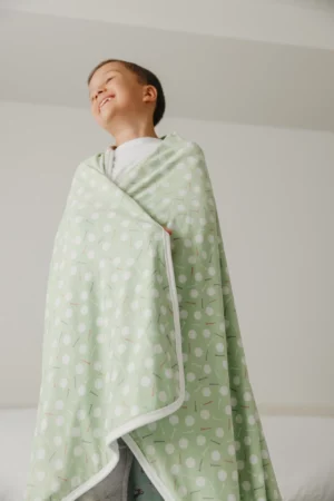 Edredón Jumbo Reversible de 3 Capas 60" x 72" Diseño Bogey – Copper Pearl