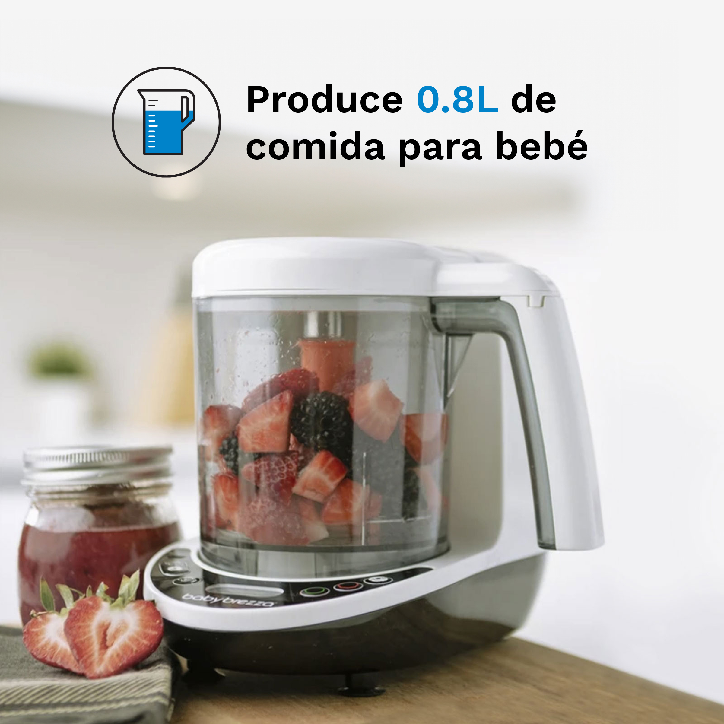 Vaporera One Step Food Maker Deluxe Baby Brezza - Imagen 4