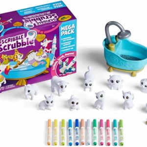 Crayola Scribble Scrubbie Pets Mega Pack con 12 mascotas
