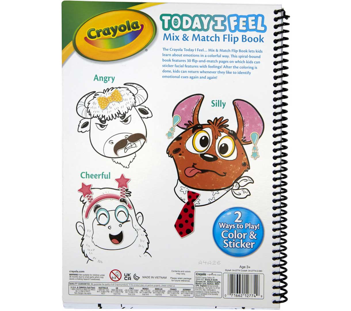 Libro de Emociones Today I Feel Mix & Match Crayola - Imagen 5