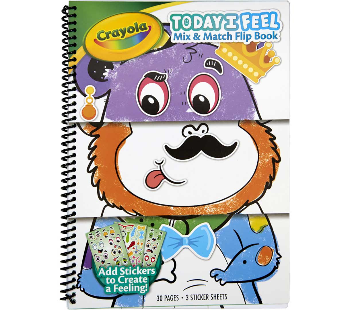 Crayola Today I Feel Mix & Match libro de emociones para niños