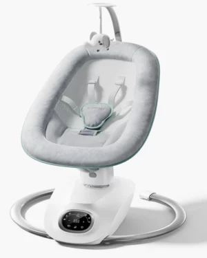 Columpio Eléctrico CocoSway 3D-Motion Gris Momcozy