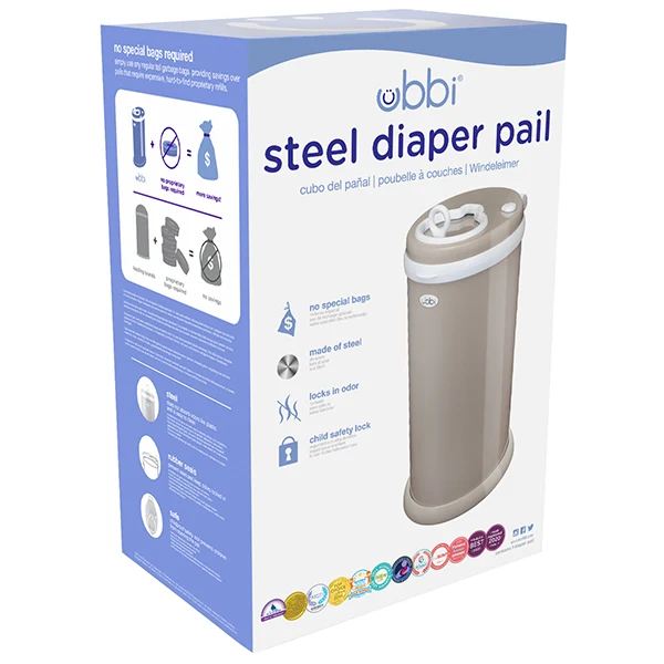 Ubbi | Basurero para Pañales Matte Taupe - Imagen 2