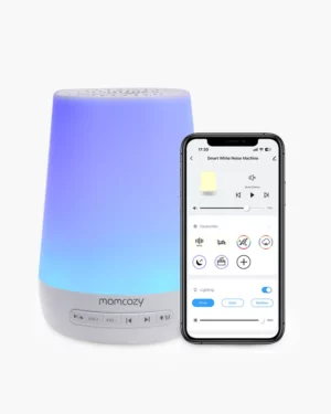 Máquina de Sonido y Lámpara Inteligente Momcozy azul