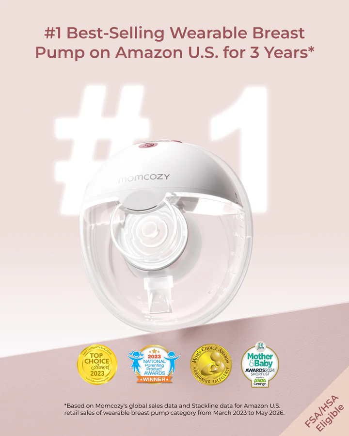 Extractor de Leche Doble Manos Libres M5 Smart Momcozy - Imagen 7