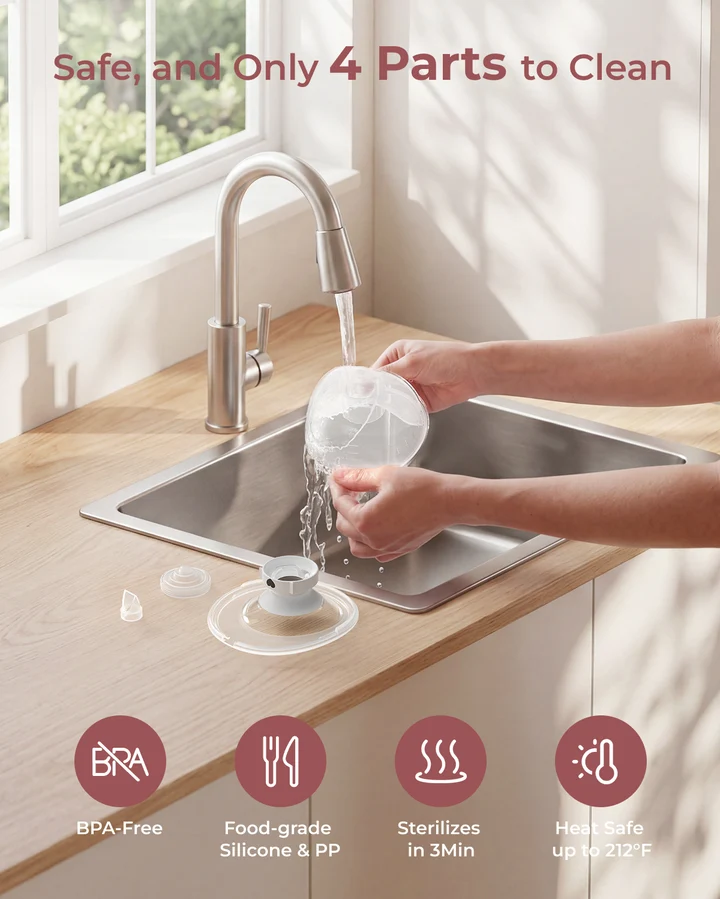 Extractor de Leche Doble Manos Libres M5 Smart Momcozy - Imagen 3