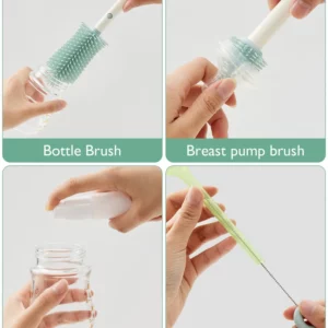 Kit de Cepillos para Biberones Push-Press Momcozy - Thumbnail Image 6