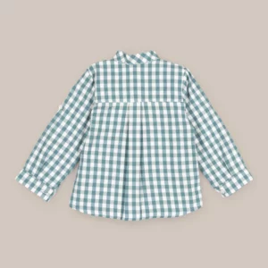 Camisa Cuadros Verde Niño Hungría Doña Carmen - Thumbnail Image 2