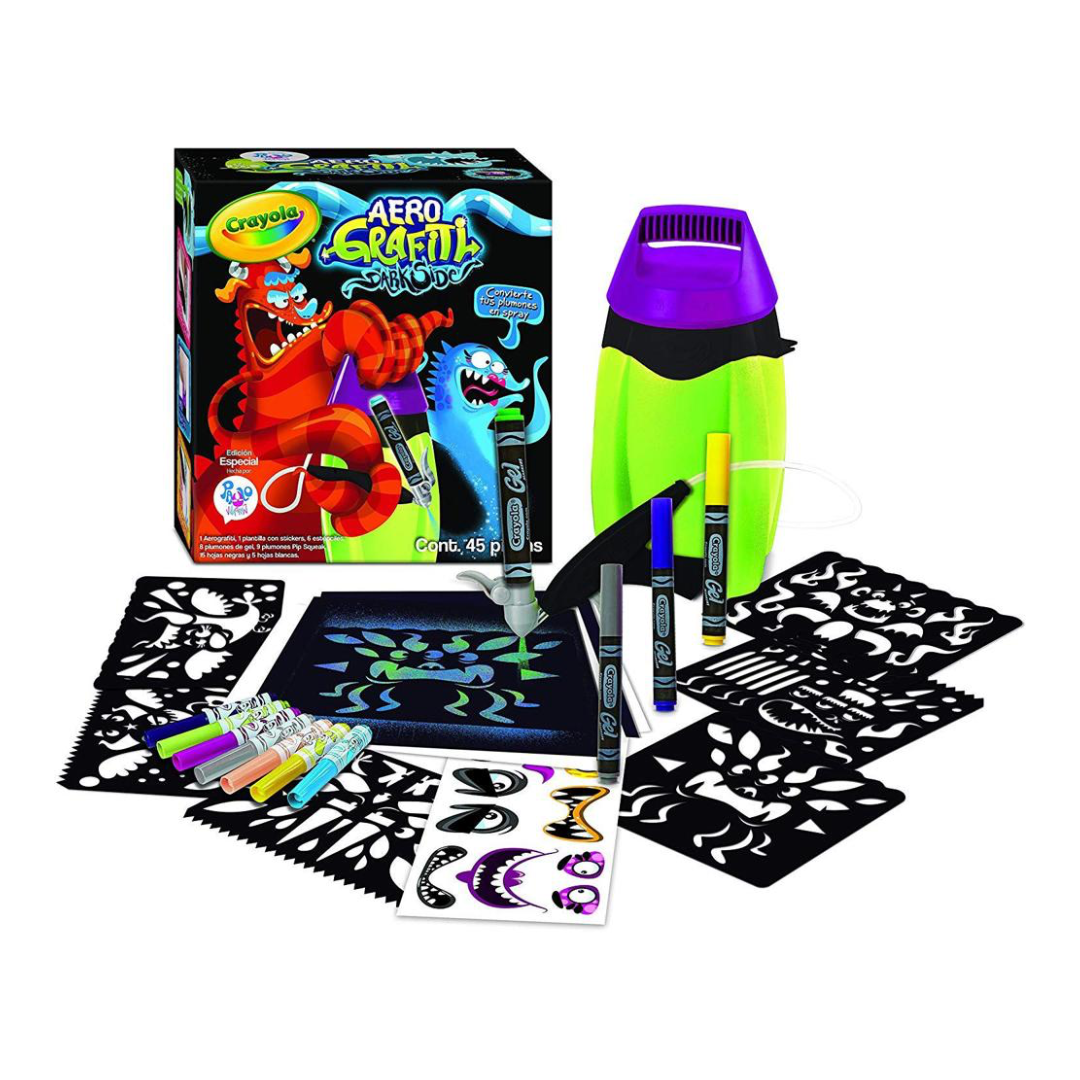 Crayola Kit de Aerógrafo Darkside para niños