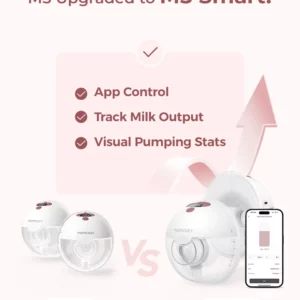 Extractor de Leche Doble Manos Libres M5 Smart Momcozy - Thumbnail Image 2