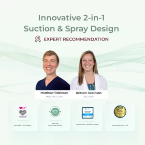 Aspirador Nasal Eléctrico BreezyClear™ 2 en 1 con Spray Momcozy - Thumbnail Image 8