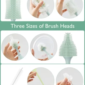 Kit de Cepillos para Biberones Push-Press Momcozy - Thumbnail Image 5