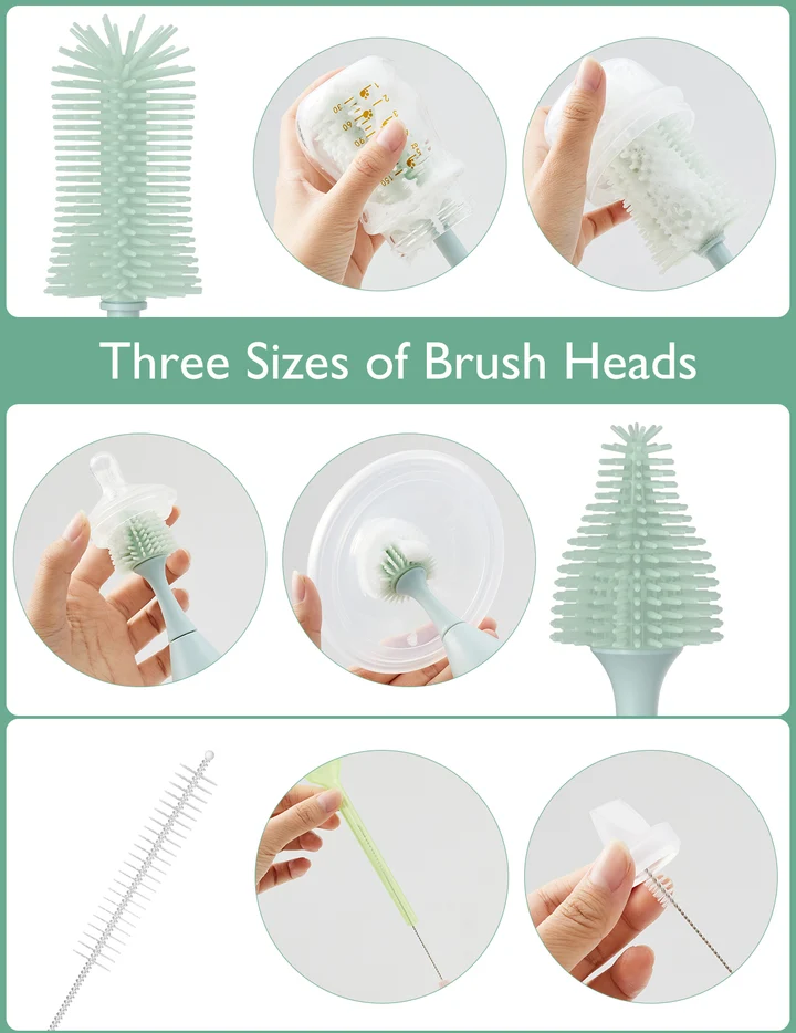 Kit de Cepillos para Biberones Push-Press Momcozy - Imagen 5