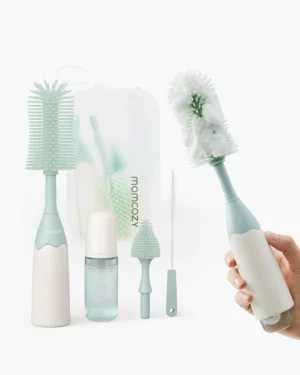 Kit de Cepillos para Biberones Push-Press Momcozy