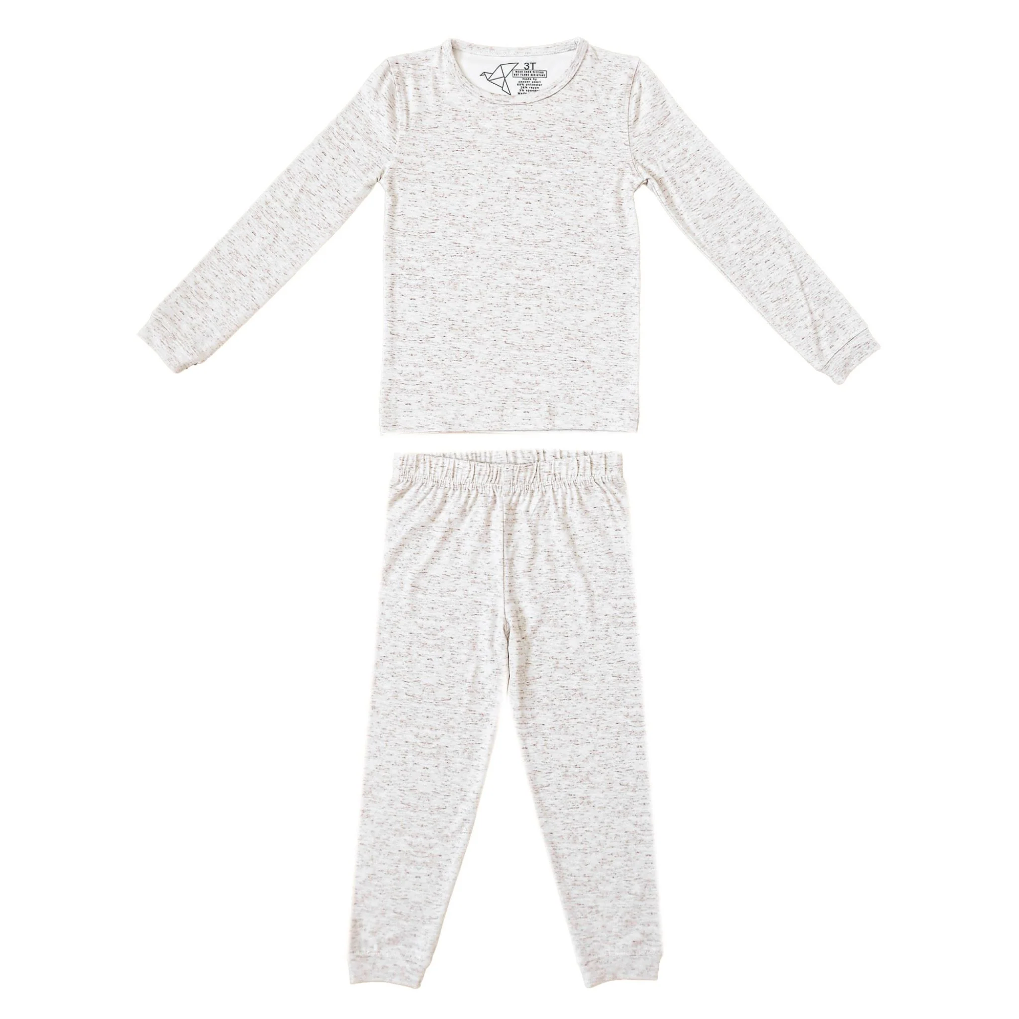 Pijama 3T Manga Larga 2 Piezas – Oat Copper Pearl - Imagen 2
