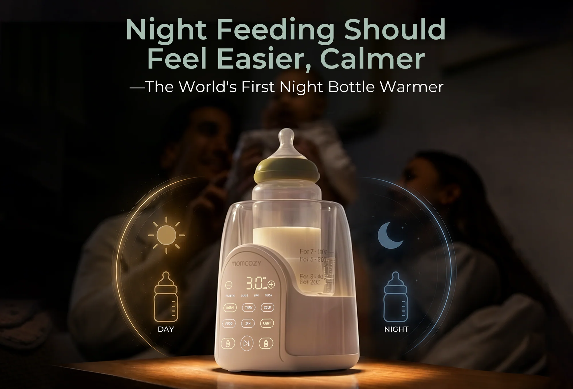 Calentador de Biberones Night Pro Momcozy - Imagen 6