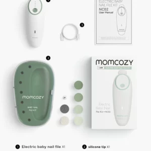 Lima Eléctrica para Uñas de Bebé Lime Green Momcozy - Thumbnail Image 3