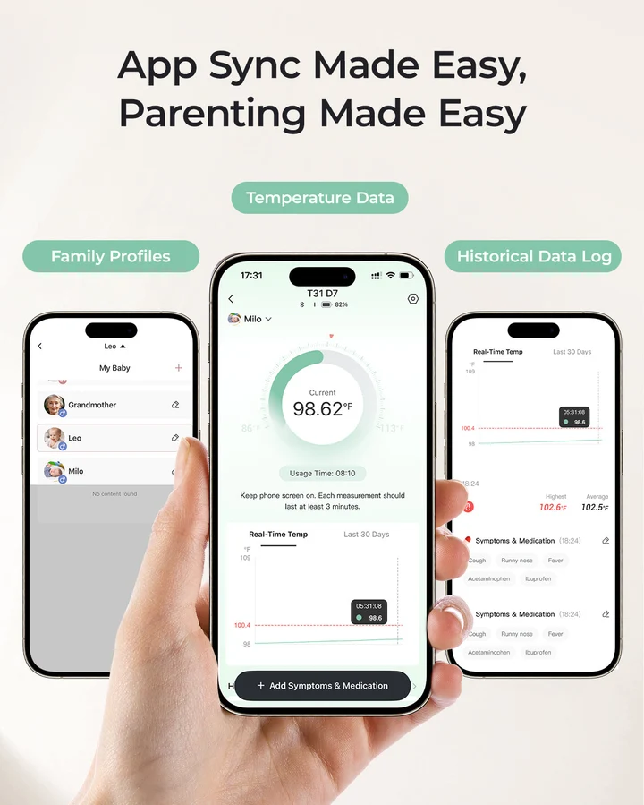 Momcozy | Termómetro Inteligente para Bebé con Monitoreo en App - Imagen 5