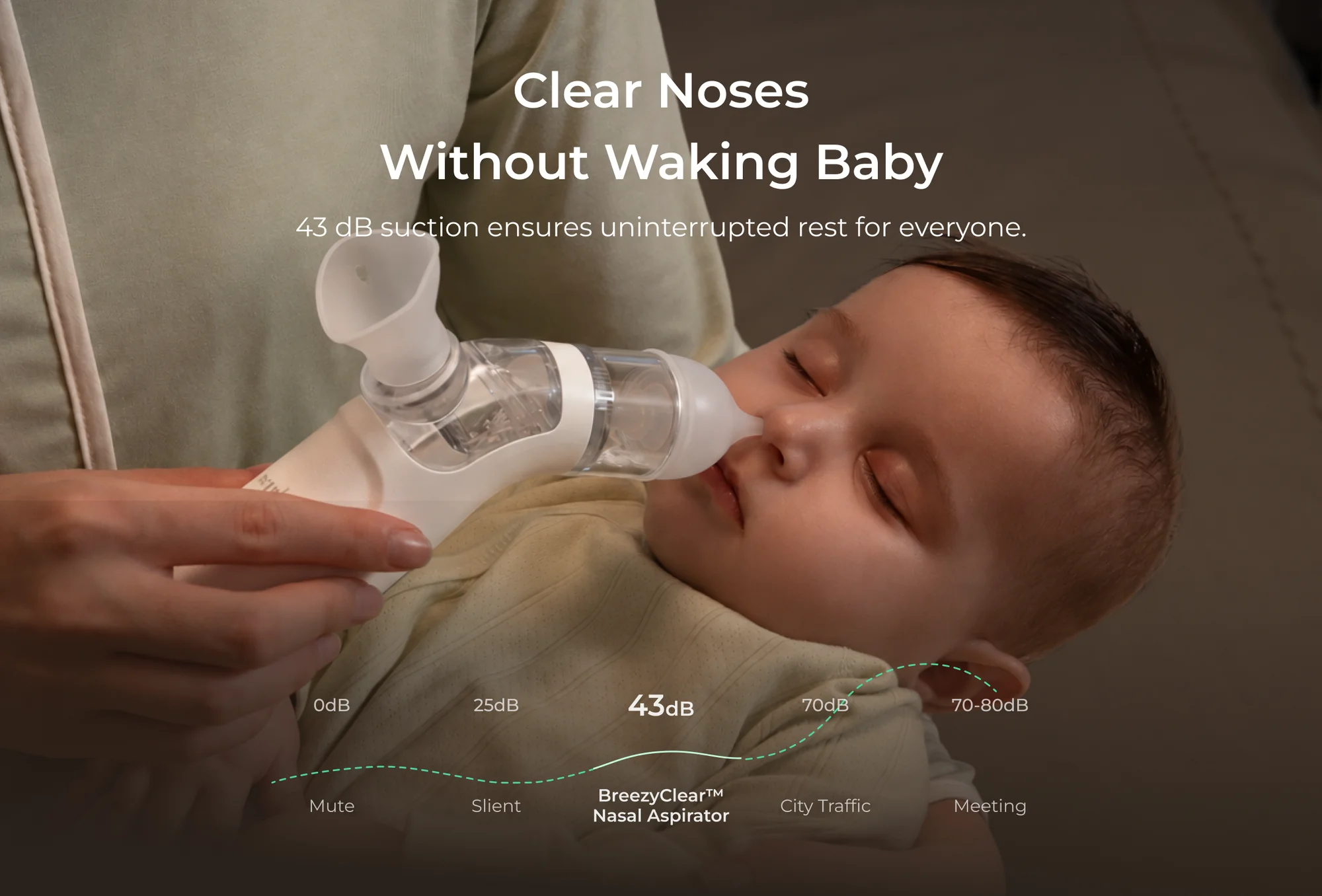 Aspirador Nasal Eléctrico BreezyClear™ 2 en 1 con Spray Momcozy - Imagen 5