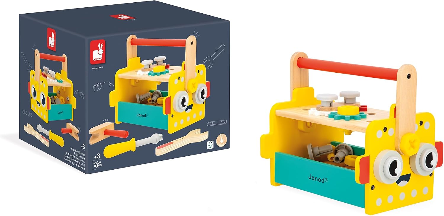 Caja de Herramientas de Madera Brico’Kids Janod - Imagen 2