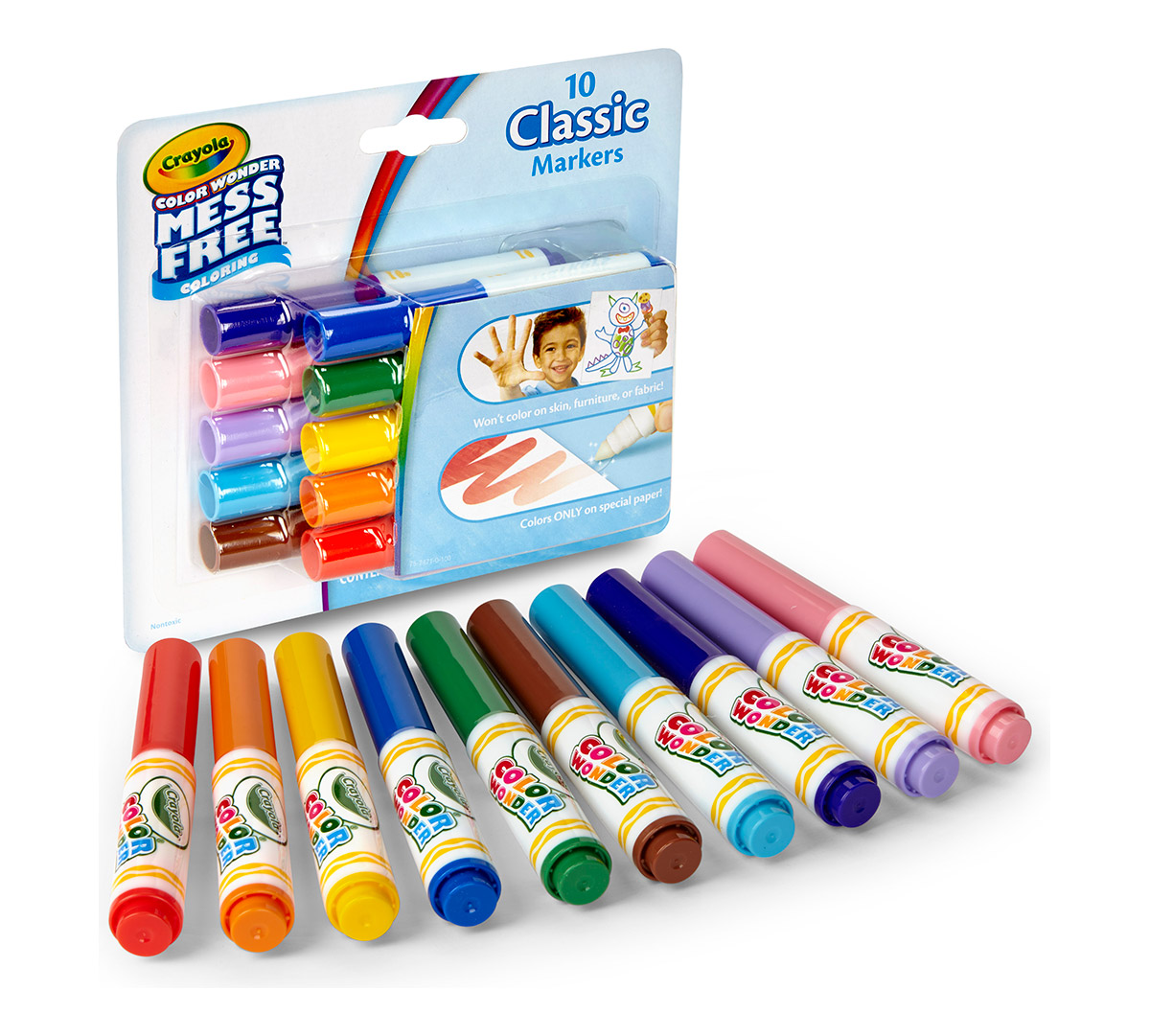Crayola Color Wonder Mini Marcadores Pack de 10 Colores