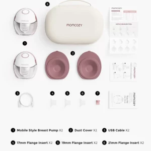 Extractor de Leche Doble Mobile Style™ M6 Momcozy - Thumbnail Image 2