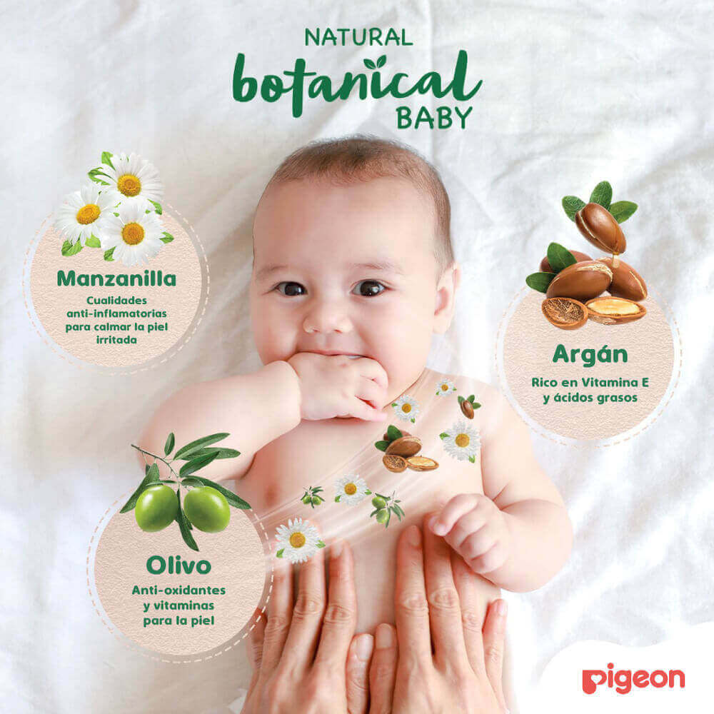 Crema Corporal Natural Botanical Baby Milky Lotion – Pigeon - Imagen 3