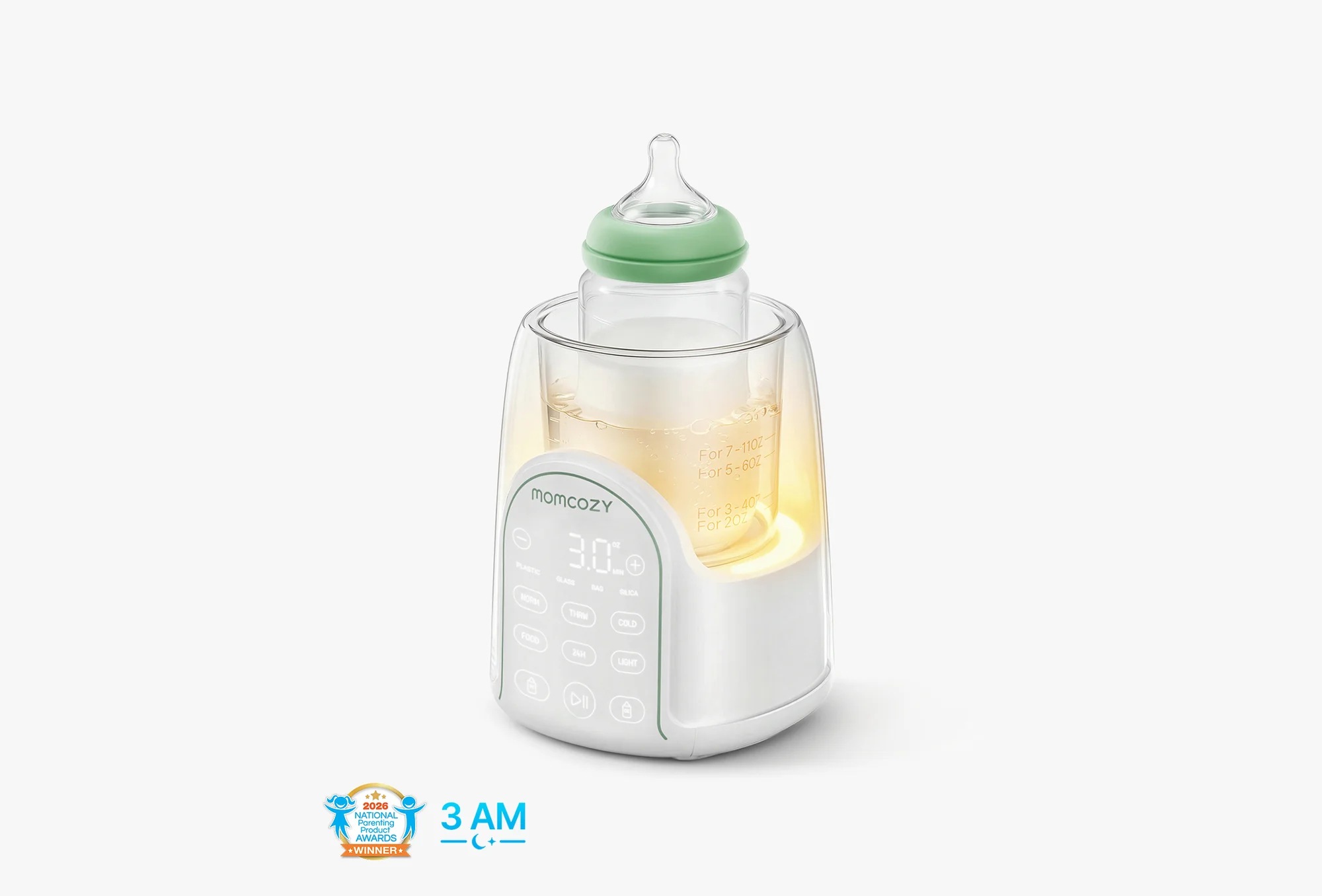 Calentador de Biberones Night Pro para Alimentación Nocturna Momcozy