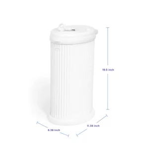 Basurero para Pañales Fluted White – Ubbi - Thumbnail Image 2