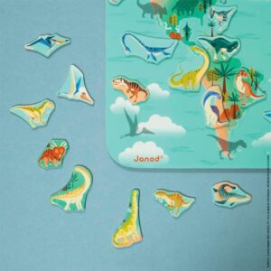 Mapamundi Magnético de Dinosaurios 50 Piezas – Janod - Thumbnail Image 5