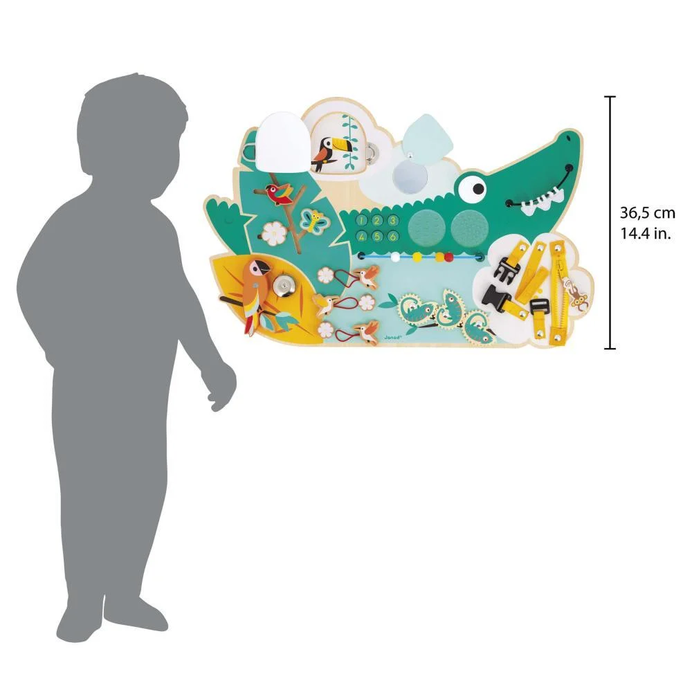 Tablero de Actividades Cocodrilo Tropik – Janod - Imagen 4