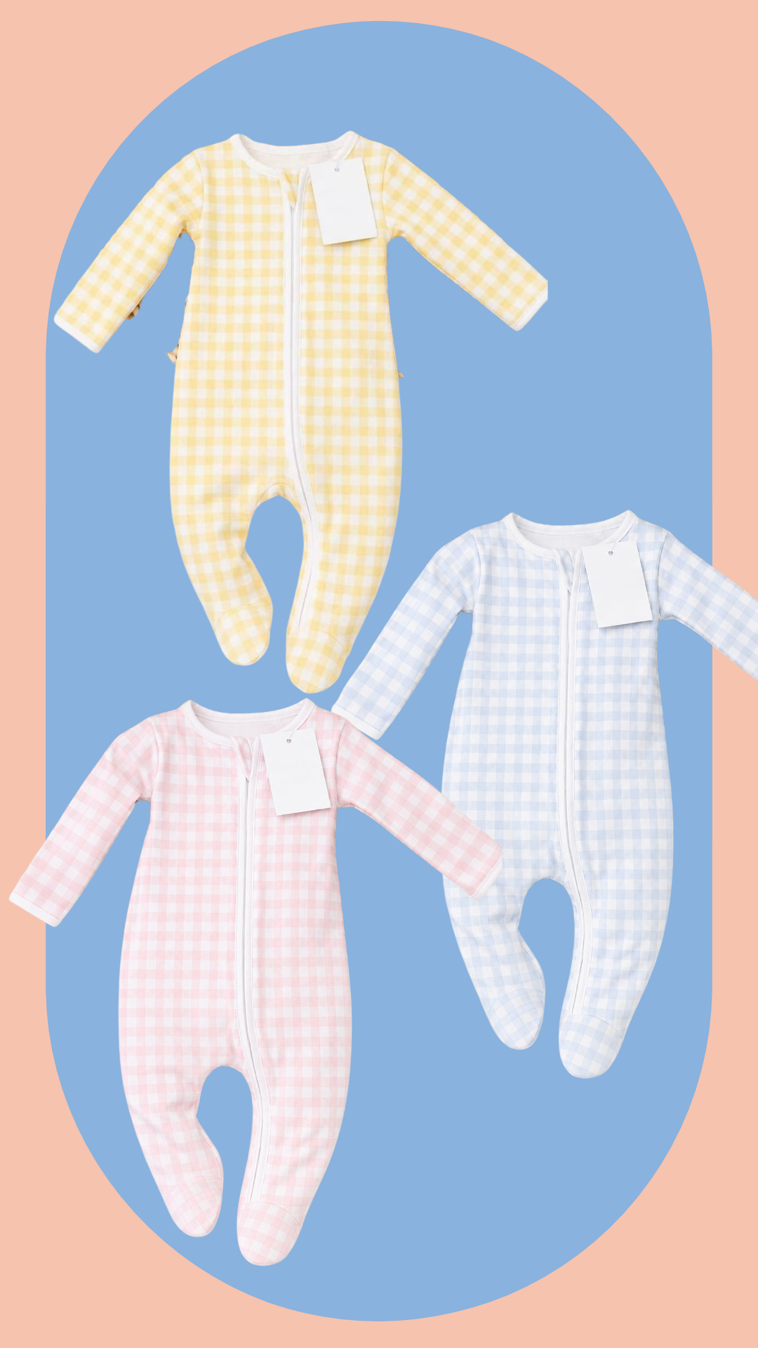 Pijama con Zipper Cuadros Amarillo 100% Algodón Pima – Pippa (Copiar) - Imagen 2