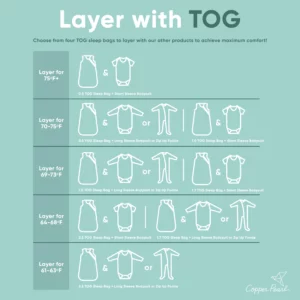 Saco de Dormir para Bebé TOG 1.7 Adelia – Copper Pearl - Thumbnail Image 2