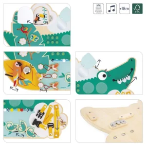 Tablero de Actividades Cocodrilo Tropik – Janod - Thumbnail Image 3