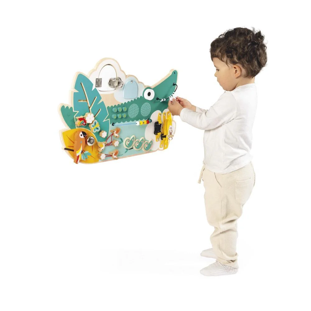 Tablero de Actividades Cocodrilo Tropik – Janod - Imagen 5