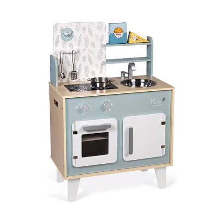 Cocina de Madera Plume Janod para niños con horno, fregadero y accesorios