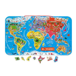 mapa mundo español magnetico